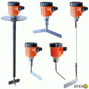 NIR-9 - Interruptor de nivel de paleta giratoria para medios a granel